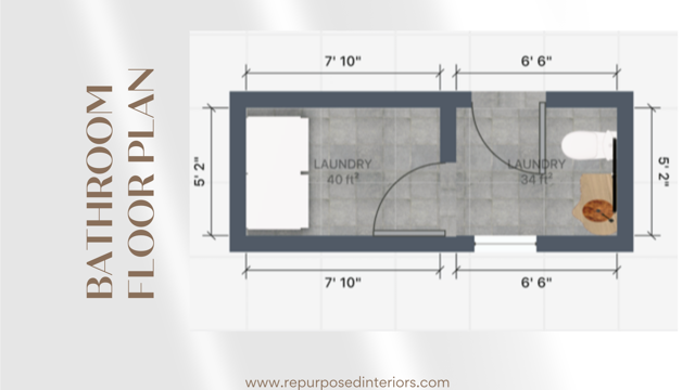 Lake House Bathroom Floor Plan