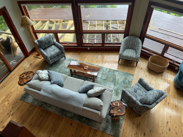 Natural light in a living room