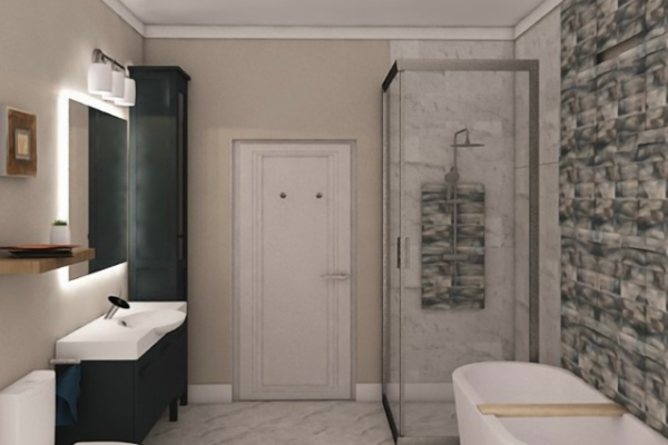 Bathroom rendering