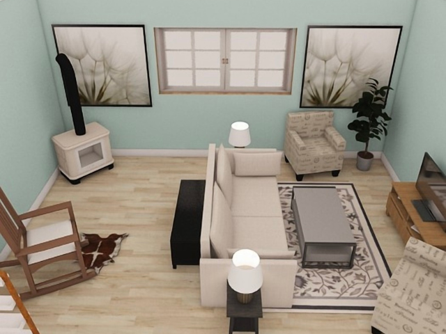 Living room e-design