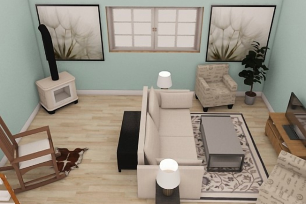 Living room e-design